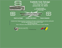 Tablet Screenshot of eastsideautosalvage.com